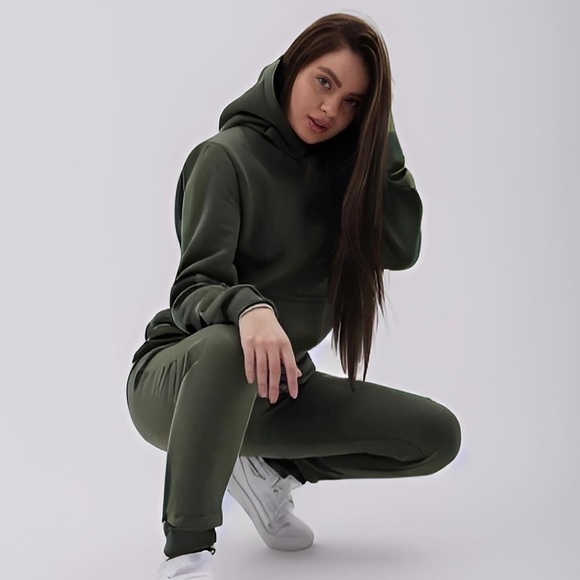 NEW Hoodie & Joggers winter set ❄️ Fleece model. 90% premium Turkish cotton. - Picture 4 of 4